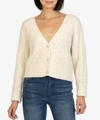 KUT FROM THE KLOTH PETRA BUTTON DOWN CROP CARDIGAN IN IVORY