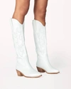 Billini Urson Knee High Western Boot In White