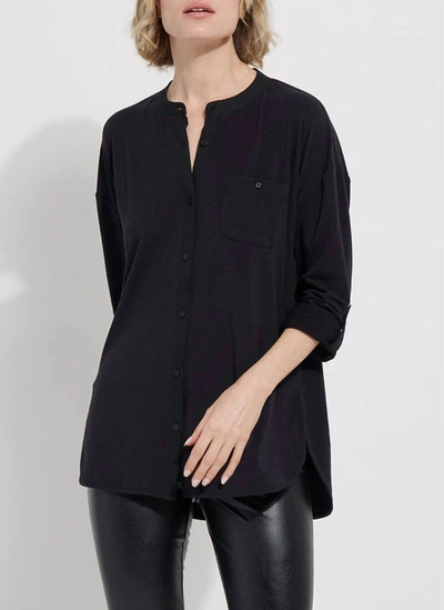 Lyssé Zola Jersey Shirt In Black