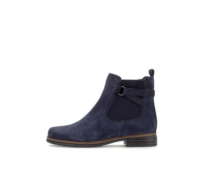 Gabor Women's Nolene Ankle Boot In Navy Suede In Blue