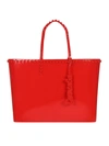 CARMEN SOL ANGELICA LARGE TOTE BAG IN RED