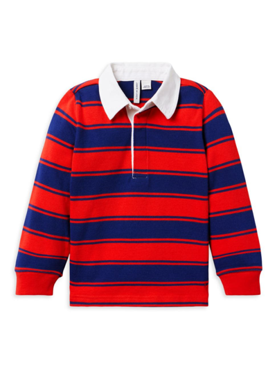 Janie And Jack Baby Boy's, Little Boy's & Boy's Striped Rugby Shirt In Red