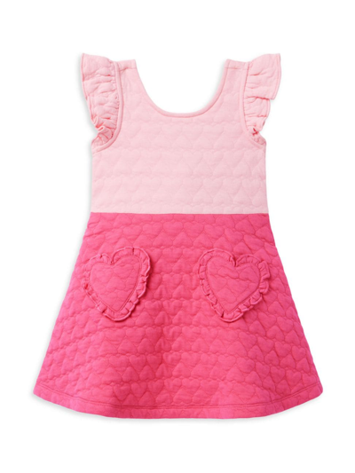 Janie And Jack Baby Girl's, Little Girl's & Girl's V-day Heart Pocket Dress In Pink