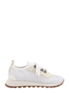 Brunello Cucinelli Suede Runner Sneakers In White