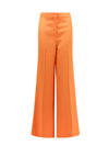 Stella Mccartney Mid-rise Flared Trousers In Orange