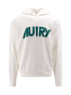Autry Cotton Sweatshirt With Logo Print In White
