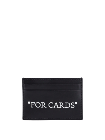 Off-white Card Holder In Black&white