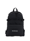 Balenciaga Bb Monogram Backpack In Black