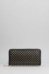 CHRISTIAN LOUBOUTIN PANETTONE WALLET IN BLACK LEATHER