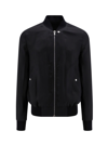 Rick Owens Man Jacket Black Size 38 Cotton, Silk, Virgin Wool In Black