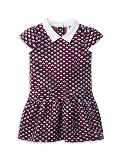 Janie And Jack Little Girl's & Girl's The Sail Away Dress In Blue