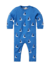 JANIE AND JACK BABY'S SAILBOAT SWEATER COVERALL
