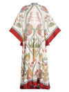 La Doublej La Double J Magnifico Printed Silk-satin Maxi Dress In Grenadilla Placee
