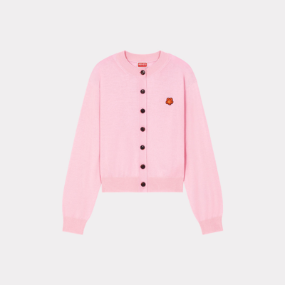 Kenzo 'boke Flower' Embroidered Cardigan Faded Pink