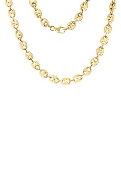 Effy 14k Gold Plated Sterling Silver Mariner Chain Necklace In Dark Gold Plated