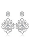 HOUSE OF FROSTED TOPAZ DROP EARRINGS