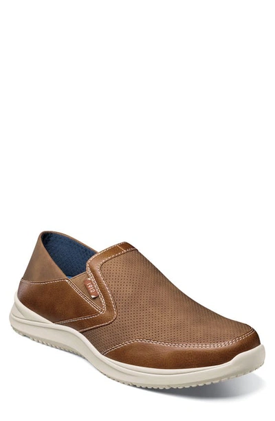 Nunn Bush Conway Ez Slip-on Sneaker In Tan Multi