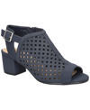 Easy Street Sunrise Cutout Bootie Sandal In Navy