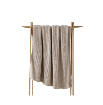 Sunday Citizen Ribbed Lightweight Throw, 52" X 75" In Taupe