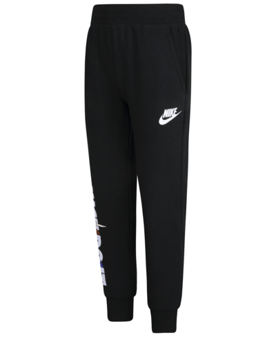 Nike Kids' Little Boys Sportswear Snow Day Fleece Printed Pants In Black