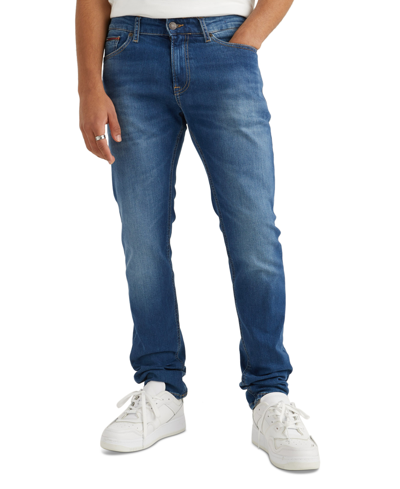 Men\'s In ModeSens | Tommy Blue Mid Wilson Scanton Slim-fit Jeans Denim Stretch Hilfiger