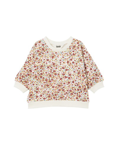 Cotton On Baby Girls Floral Alma Drop Shoulder Sweatshirt In Helena Floral