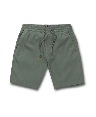 Volcom Men's Frickin Chino Elastic Waist Shorts In Dark Forest