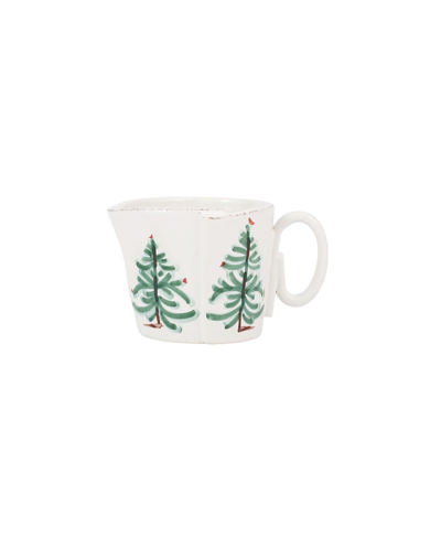 Vietri Lastra Holiday Creamer In Green