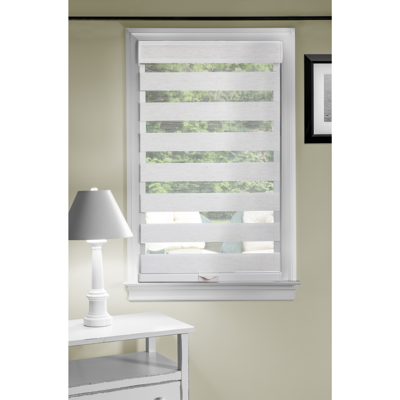 Achim Celestial Sheer Cordless Double Layered Window Shade, 27" X 72" In Linen