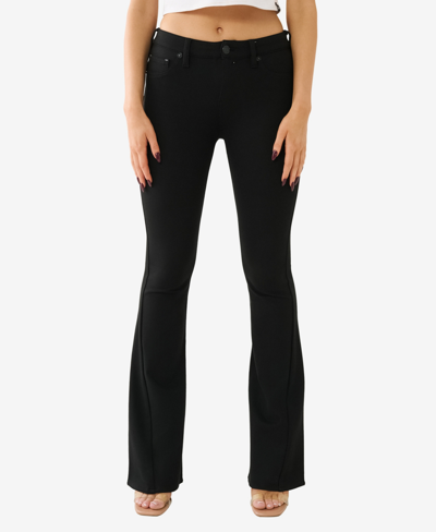True Religion Women's Joey Curvy Flare Jeans In Jet Black