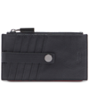 Hammitt 210 West Leather Cardholder In Black Gunmetal