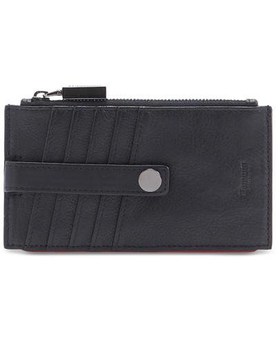 Hammitt 210 West Leather Cardholder In Black Gunmetal