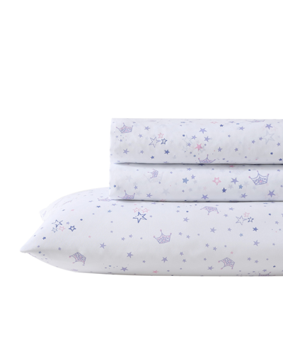 Laura Ashley Kids Microfiber 4 Piece Sheet Set, Queen In Dancing Stars