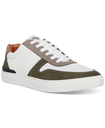 Madden Men Men's Sollor Lace-up Sneakers In Olive Suede