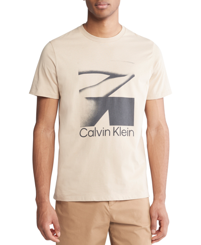 Calvin Klein Men's Body Graphic Crewneck T-shirt In White Pepper