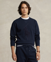 Polo Ralph Lauren Big Pony Double-knit Sweatshirt In Aviator Navy