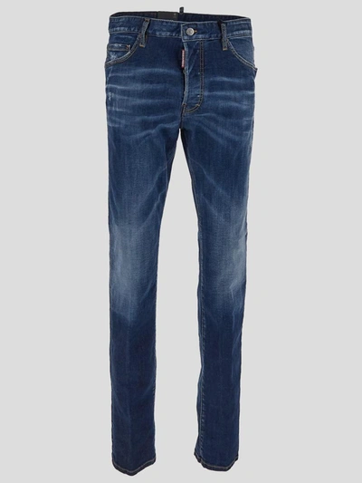 Dsquared2 Cool Guy Distressed Skinny Jeans In Blue