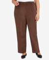 ALFRED DUNNER PLUS SIZE CLASSICS STRETCH WAIST CORDUROY AVERAGE LENGTH PANTS