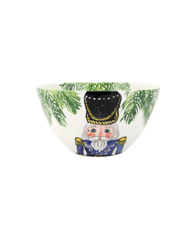 Vietri Nutcrackers Deep Serving Bowl In Multi