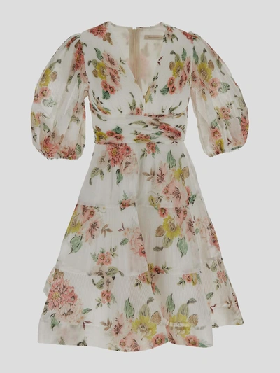 Zimmermann Dresses In Coralfloral