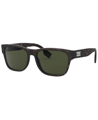 Burberry Men's Sunglasses, Be4309 In Matte Dark Havana,green