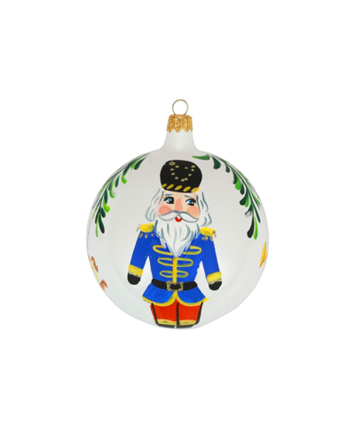Vietri Nutcrackers Blue Nutcracker Ornament In Multicolor