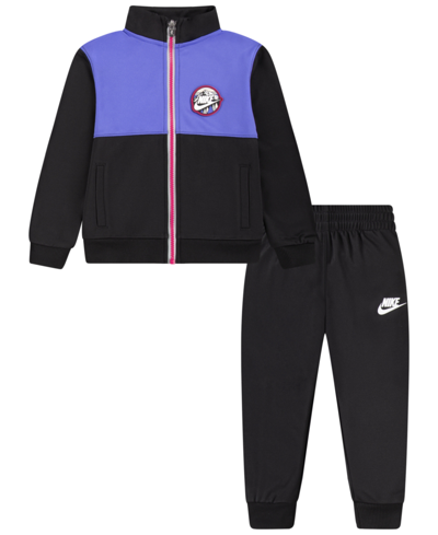 Nike Babies' Sportswear Snow Day Graphic Set Toddler Dri-fit Tracksuit In Black