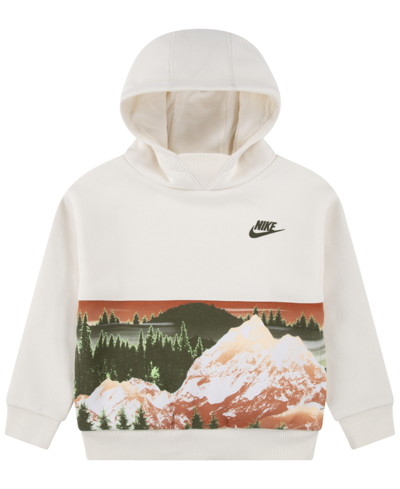 Nike Kids' Toddler Boys Snow Day Fleece Pullover Hoodie In Pale Ivory
