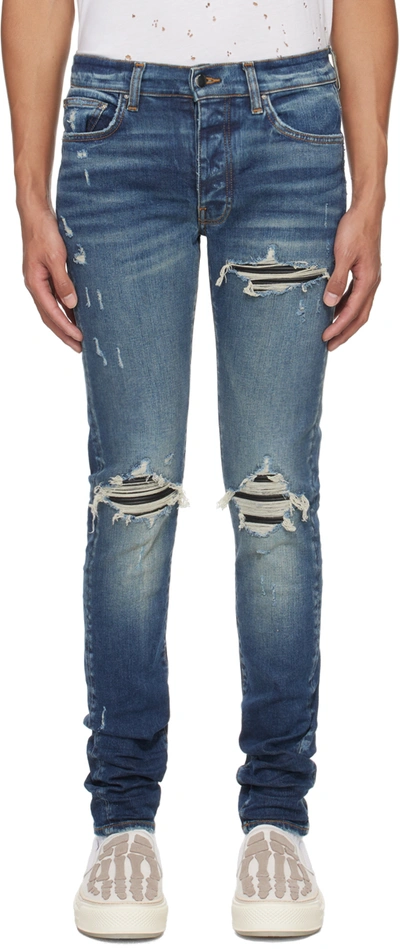 Amiri Mx1 Skinny Jeans In Crafted Indigo