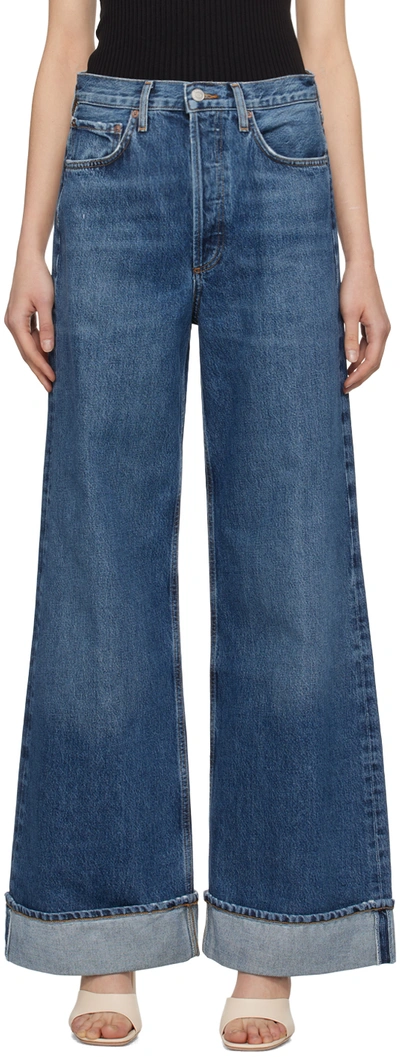 AGOLDE INDIGO DAME JEANS