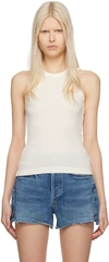 Citizens Of Humanity Off-white Melrose Tank Top In Pashmina (off White)