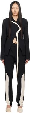 OTTOLINGER BLACK ASYMMETRIC BLAZER