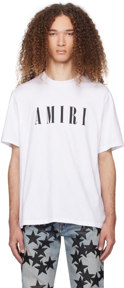 Amiri Logo-print T-shirt In White