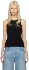 Citizens Of Humanity Black Isabel Tank Top In Pashmina Off W